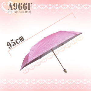 A966F(蕾絲) 超輕自動開合印花雨傘