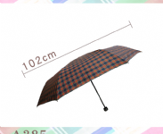 A385 三折手開大傘面雨傘